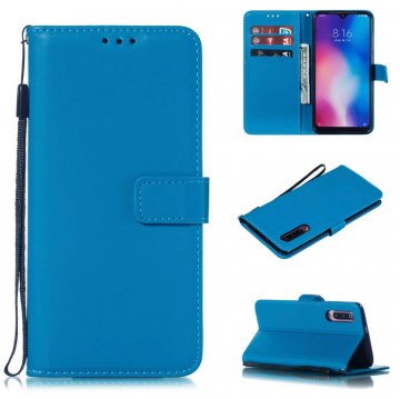 Xiaomi Mi 9 Wallet Kickstand Magnetic PU Leather Case Sky Blue