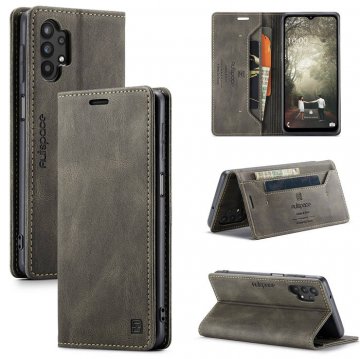 Autspace Samsung Galaxy A32 5G Wallet Magnetic Case Coffee