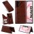 Samsung Galaxy Note 10 Bee and Cat Card Slots Stand Cover Brown