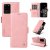 YIKATU Samsung Galaxy S20 Ultra Skin-touch Wallet Kickstand Case Pink