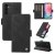 YIKATU Samsung Galaxy A24 4G Skin-touch Wallet Kickstand Case Black