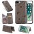iPhone 7 Plus/8 Plus Bee and Cat Embossing Card Slots Stand Cover Gray