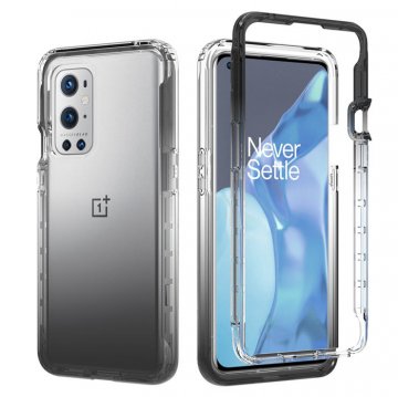 OnePlus 9 Pro Shockproof Clear Gradient Cover Black