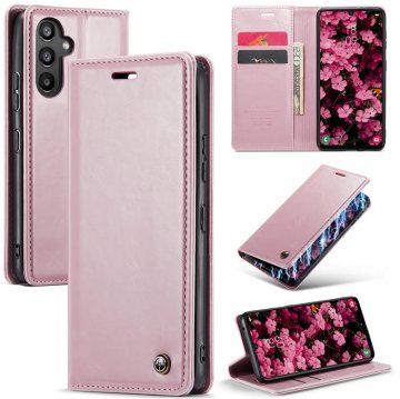 CaseMe Samsung Galaxy A34 5G Luxury Wallet Magnetic Case Pink