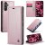 CaseMe Samsung Galaxy A34 5G Luxury Wallet Magnetic Case Pink