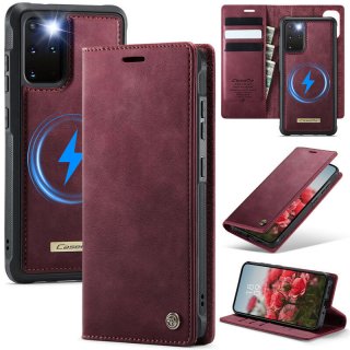 CaseMe Samsung Galaxy S20 Plus 2-in-1 Magnetic Wallet Case – Wireless Charging & RFID Blocking Red