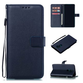 Xiaomi Redmi Note 8 Pro Wallet Kickstand Magnetic Case Dark Blue
