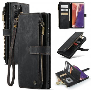 CaseMe Samsung Galaxy Note 20 Wallet kickstand Case Black