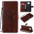 Xiaomi Poco X3 NFC Embossed Tree Cat Butterfly Wallet Stand Case Brown