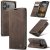 CaseMe iPhone 17 Pro Max Wallet Magnetic Suede Leather Case Coffee