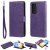 Huawei P40 Pro Wallet Detachable 2 in 1 Stand Case Purple