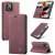 CaseMe iPhone 13 Mini Wallet Kickstand Magnetic Case Red