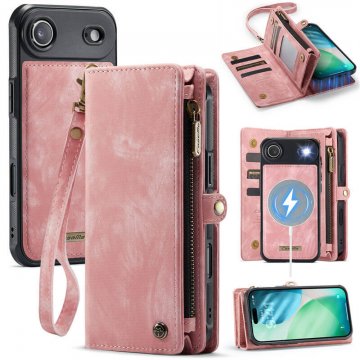 CaseMe iPhone Air 2-in-1 Magnetic Wallet Case with MagSafe & RFID Blocking Pink