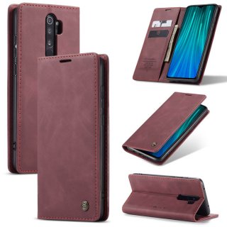 CaseMe Xiaomi Redmi Note 8 Pro Wallet Stand Magnetic Flip Case Red