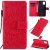 Samsung Galaxy A31 Embossed Sunflower Wallet Stand Case Red