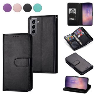 Samsung Galaxy S21/S21 Plus/S21 Ultra Wallet Stand Case Black