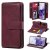 Samsung Galaxy S20 Multi-function 10 Card Slots Wallet Case Claret