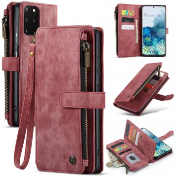 CaseMe Samsung Galaxy S20 Plus Wallet Kickstand Retro Case Red