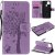 Google Pixel 4A 5G Embossed Tree Cat Butterfly Wallet Stand Case Lavender