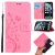 iPhone 11 Pro Max Butterfly Pattern Wallet Magnetic Stand Case Pink
