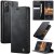 CaseMe Samsung Galaxy S21 Magnetic Wallet Case with RFID Blocking Black