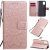 Samsung Galaxy A31 Embossed Sunflower Wallet Stand Case Rose Gold