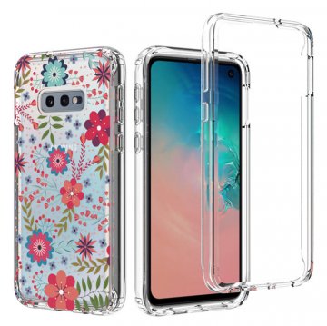 Samsung Galaxy S10e Clear Bumper TPU Floral Prints Case