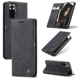 CaseMe Xiaomi Redmi Note 10 Pro/Note 10 Pro Max Wallet Stand Case Black