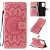 Samsung Galaxy S20 Ultra Embossed Sunflower Wallet Stand Case Pink