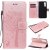 OnePlus Nord Embossed Tree Cat Butterfly Wallet Stand Case Rose Gold