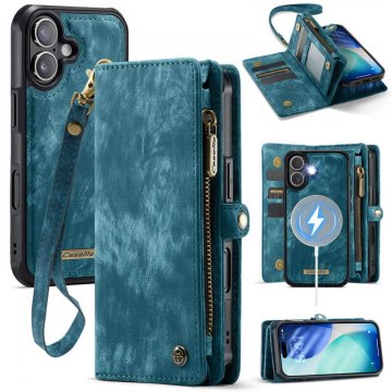 CaseMe iPhone 17 2-in-1 Magnetic Wallet Case with MagSafe & RFID Blocking Blue