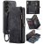 CaseMe Samsung Galaxy A57 2-in-1 Magnetic Wallet Case with Wrist Strap Black