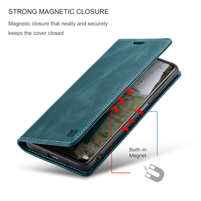 Autspace Xiaomi 12/12X RFID Blocking Wallet Kickstand Magnetic Case