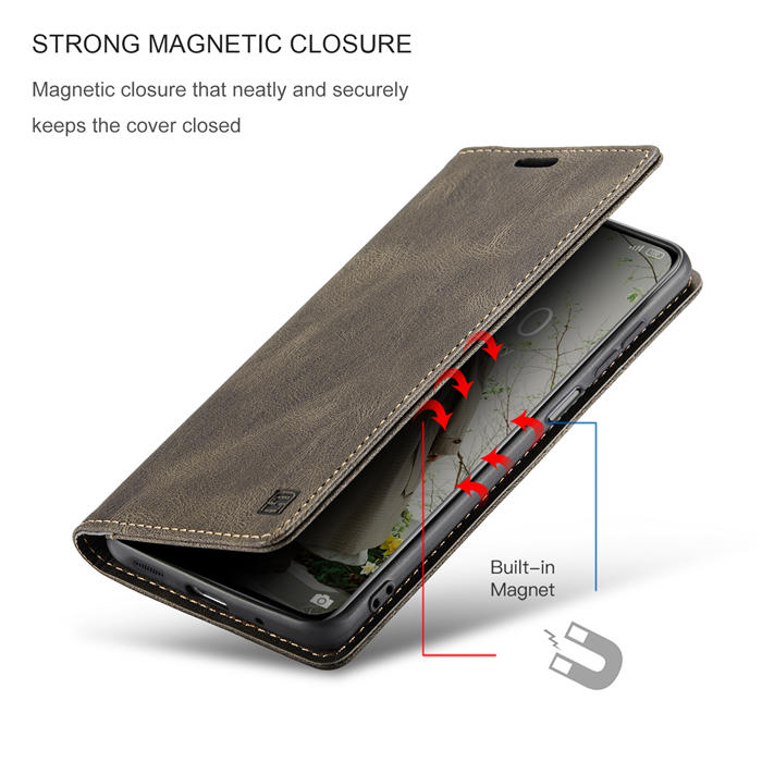 Autspace Xiaomi 12/12X RFID Blocking Wallet Kickstand Magnetic Case