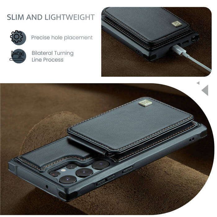 Autspace Samsung Galaxy S23 Ultra RFID Blocking Card Slots Case