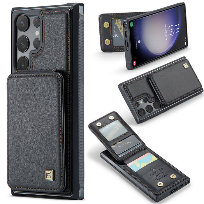 Autspace Samsung Galaxy S23 Ultra RFID Blocking Card Slots Case