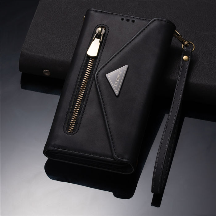 Crossbody Strap Zipper Wallet Phone Case