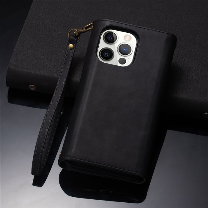 Crossbody Strap Zipper Wallet Phone Case