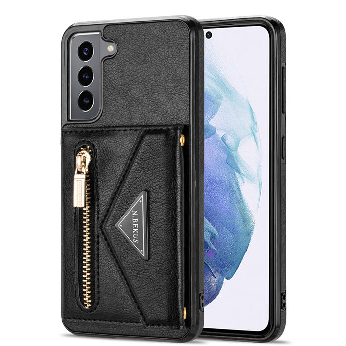 Crossbody Zipper Wallet Samsung Galaxy S22 Case With Strap