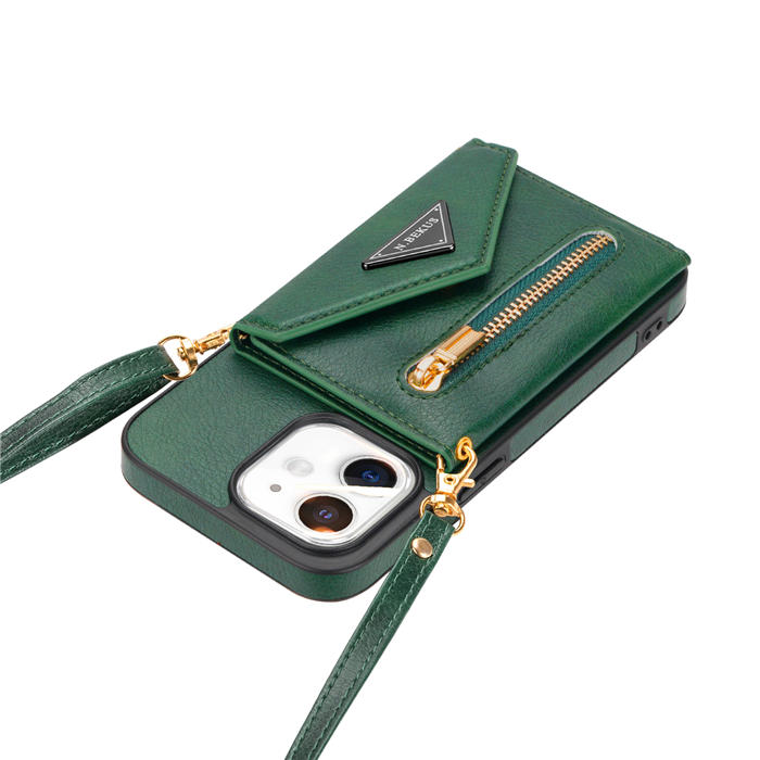 Crossbody Zipper Wallet iPhone 11 Case With Strap