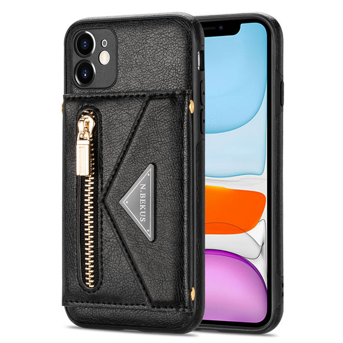 Crossbody Zipper Wallet iPhone 11 Pro Case With Strap