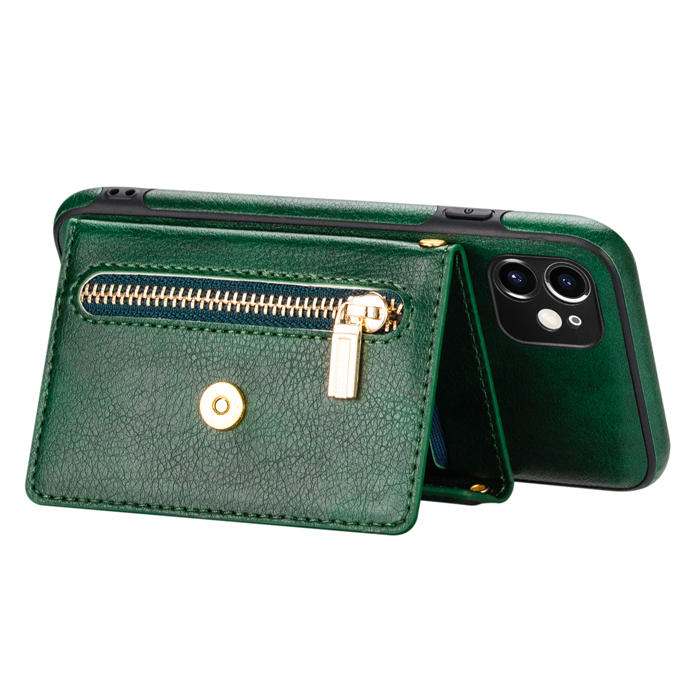 Crossbody Zipper Wallet iPhone 11 Pro Case With Strap