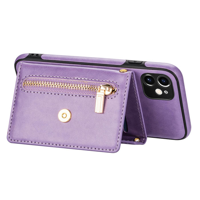 Crossbody Zipper Wallet iPhone 11 Pro Max Case With Strap