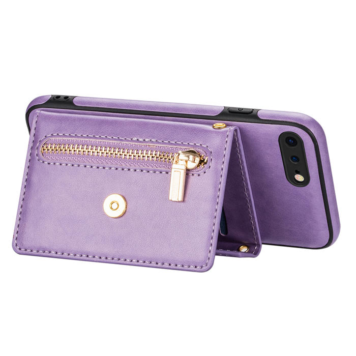 Crossbody Zipper Wallet iPhone 7 Plus/8 Plus Case With Strap