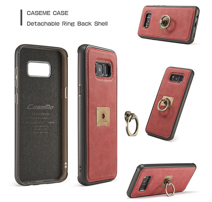 CaseMe Samsung Galaxy S8 Detachable Ring Stand Magnetic Back Cover