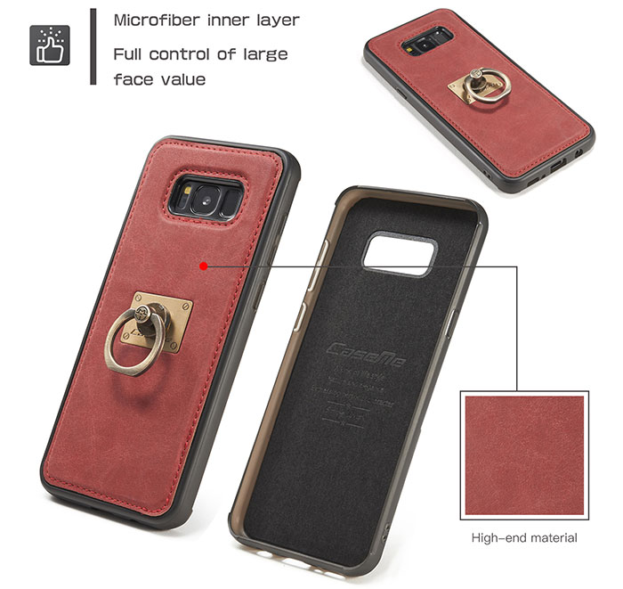 CaseMe Samsung Galaxy S8 Detachable Ring Stand Magnetic Back Cover