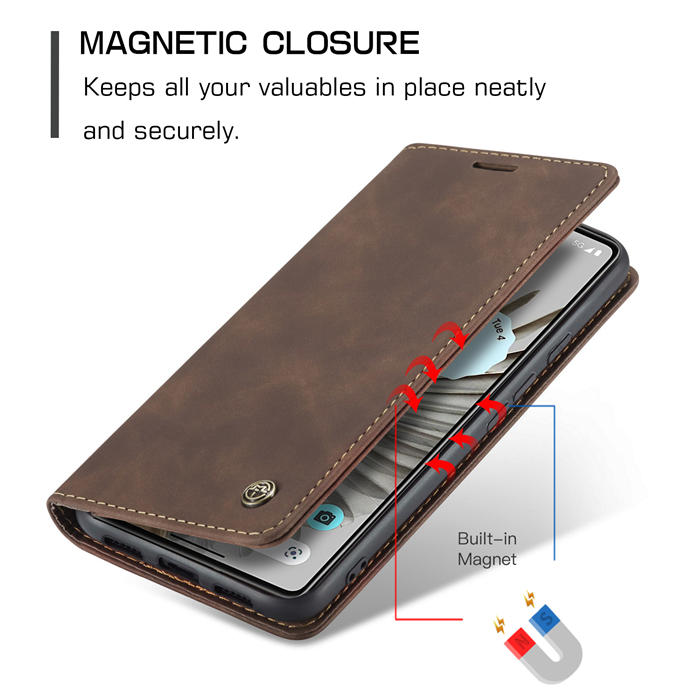 CaseMe Google Pixel 7 Pro Wallet Kickstand Magnetic Flip Case