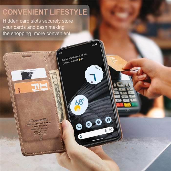 CaseMe Google Pixel 7 Wallet Kickstand Magnetic Flip Case