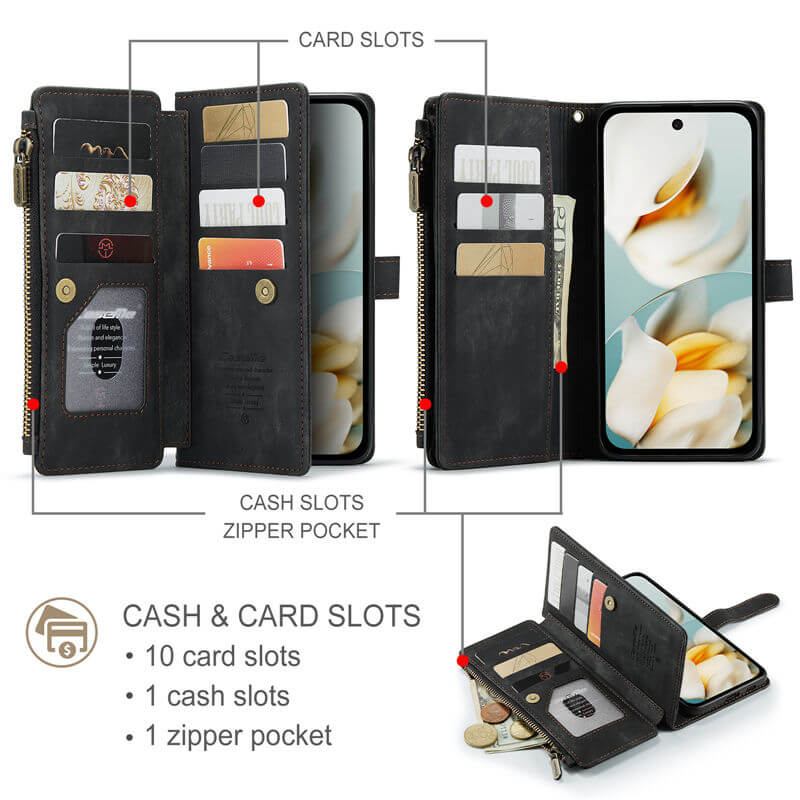 CaseMe Google Pixel 9A Wallet Case with Wrist Strap