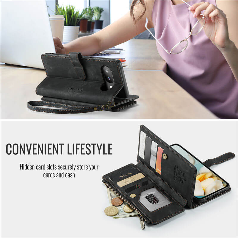 CaseMe Google Pixel 9A Wallet Case with Wrist Strap